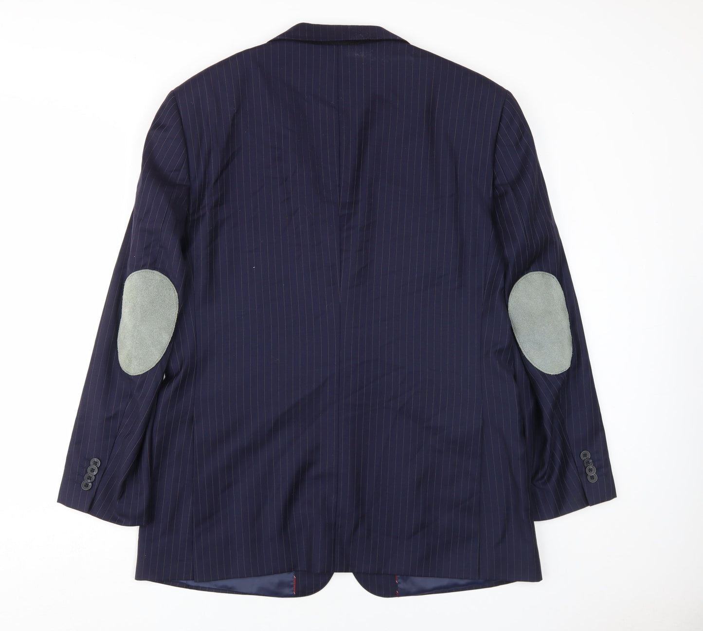 T.M. Lewin Men’s Blue Striped Wool Blazer 42S