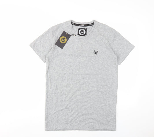 Intense Men's Grey Short Sleeve T-Shirt - Size S