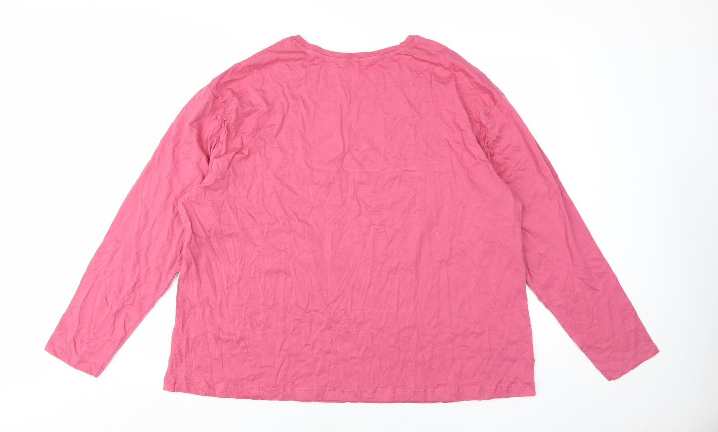 Marks and Spencer Women's Pink XL Long Sleeve T-Shirt