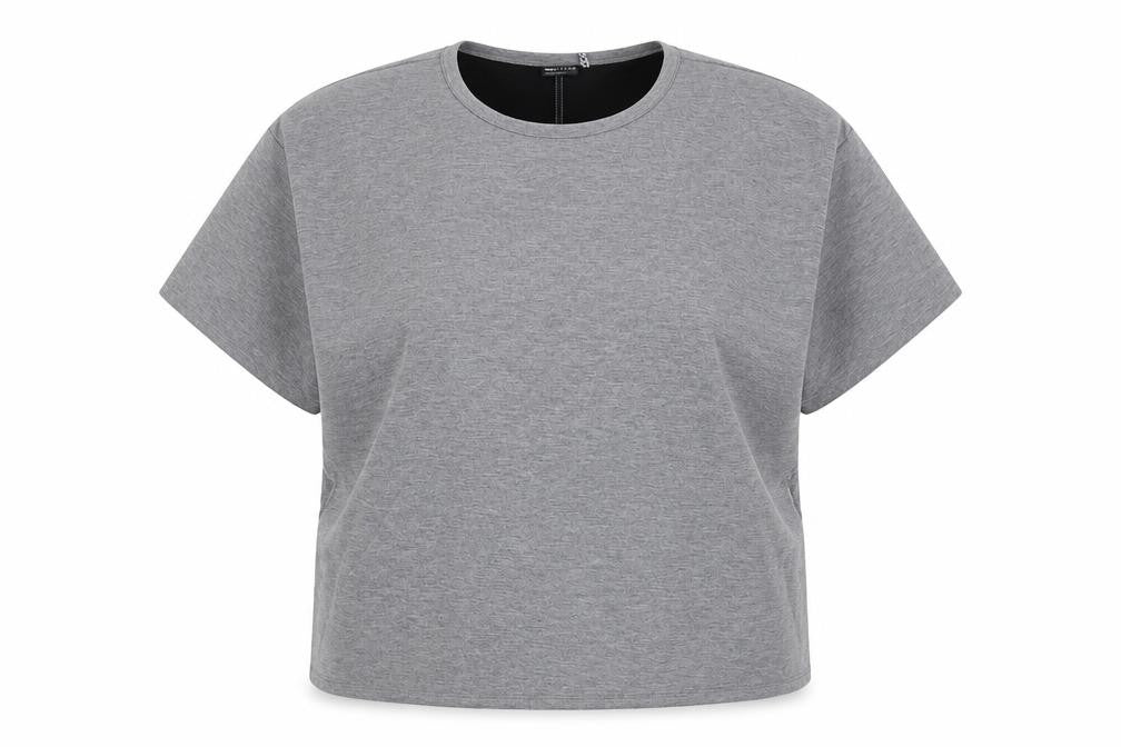 ASOS Women Grey Basic T-Shirt UK 30 Relaxed Fit