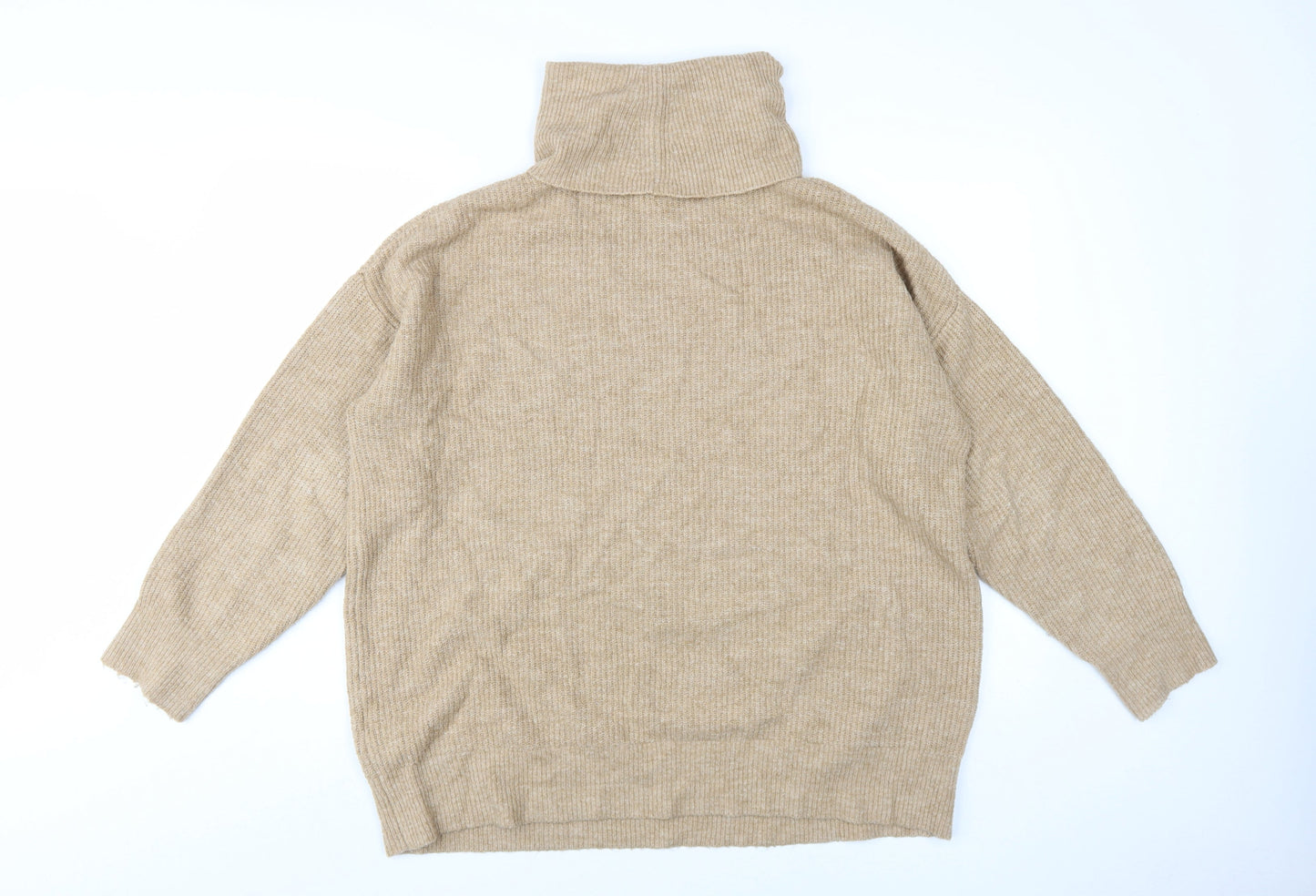 New Look Women's Beige Roll Neck Pullover Jumper - M