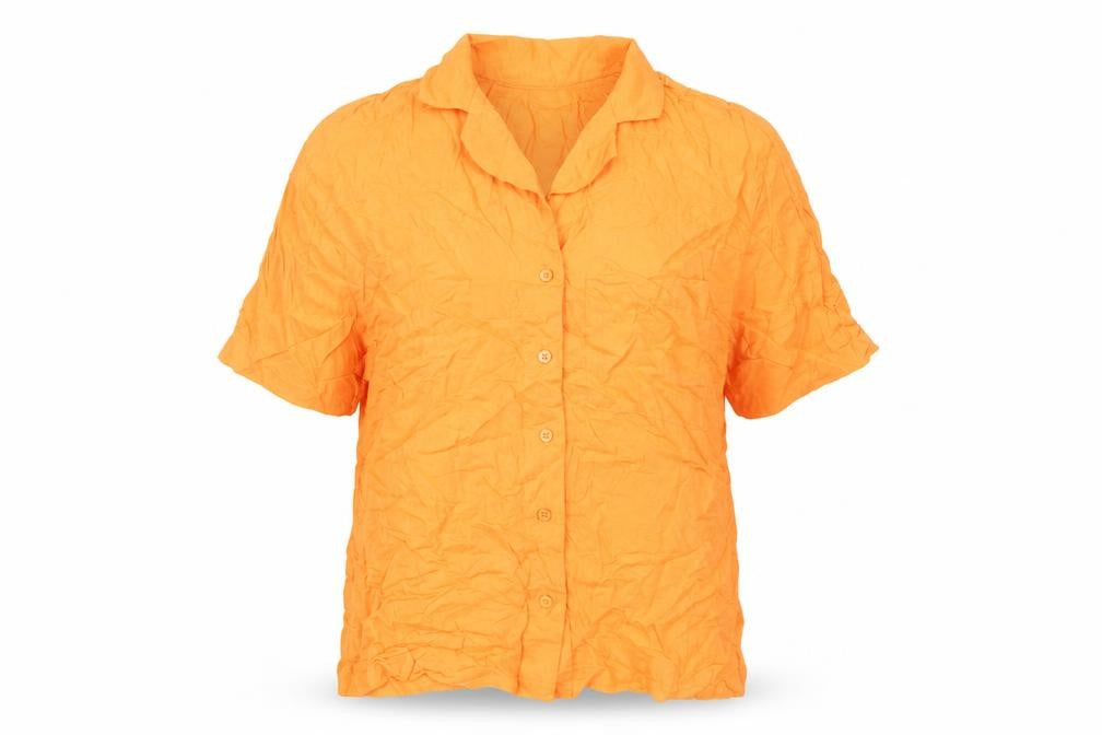 MyraSwim Women's Orange Button-Up Shirt - Size S