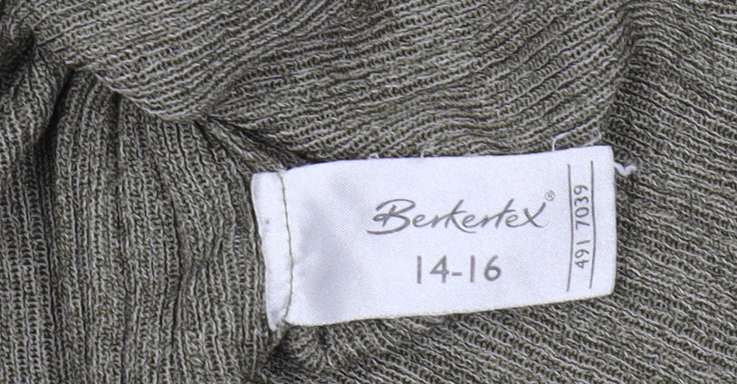 Berketex Women's Green Pullover Jumper, Size 14-16