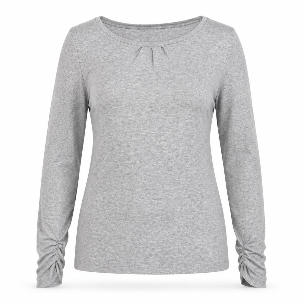 Marks & Spencer Grey Long Sleeve Jersey Top, UK 10