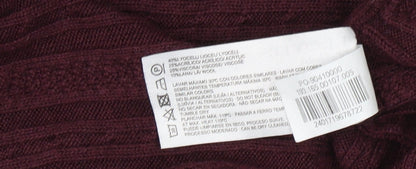 LLOYD'S Women's Red Pullover Jumper, Size L, Crew Neck