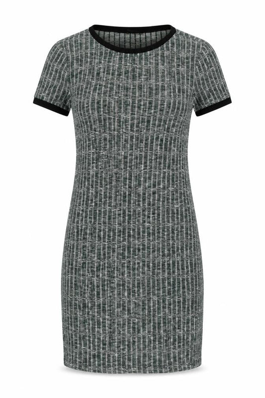 Forever 21 Women's Grey Striped T-Shirt Dress XS