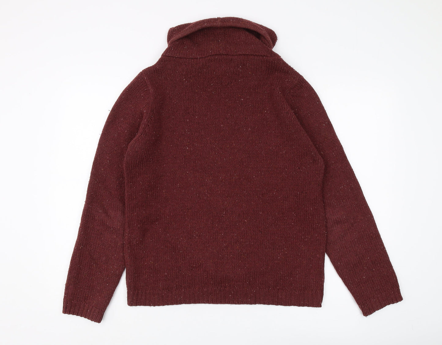 Pull & Bear Women's Brown Cowl Neck Pullover Jumper S