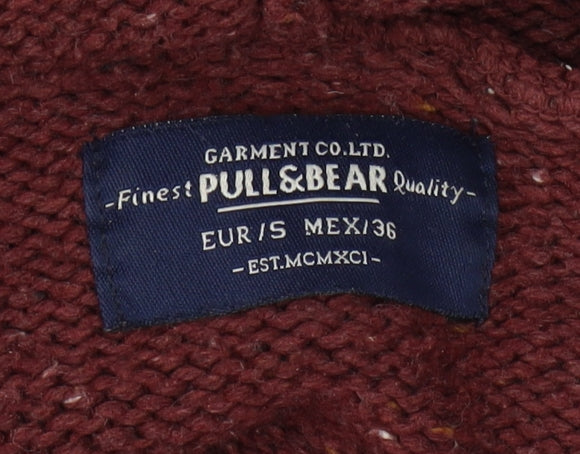 Pull & Bear Women's Brown Cowl Neck Pullover Jumper S