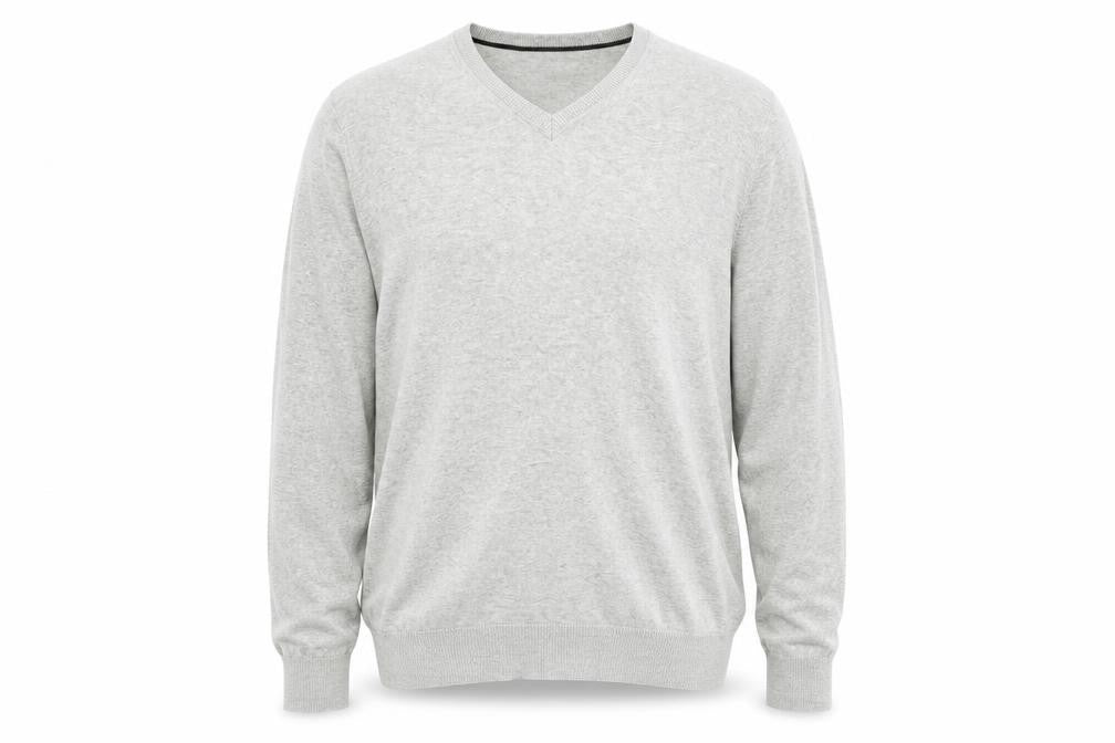 Burton Menswear Men's Grey V-Neck Pullover Jumper - L