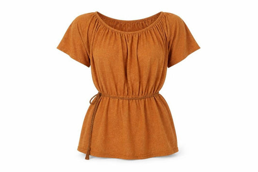 Zara Women’s Brown Tunic Blouse, Size 12, Summer Casual