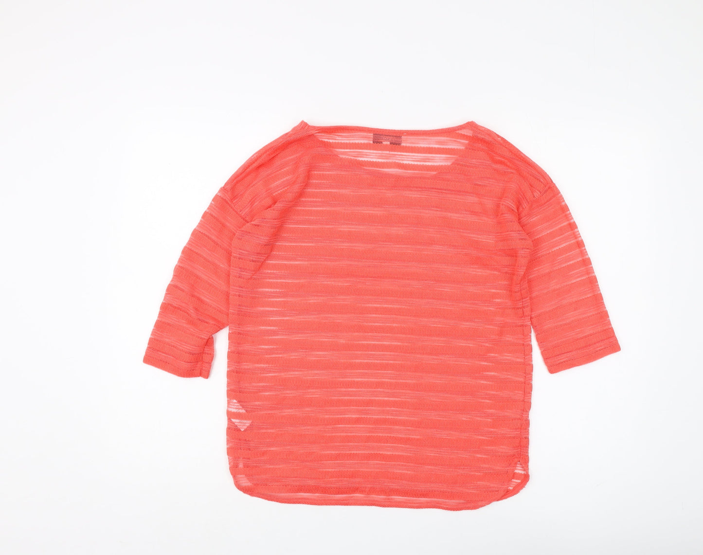 Next Women's Red Striped T-Shirt Size 12