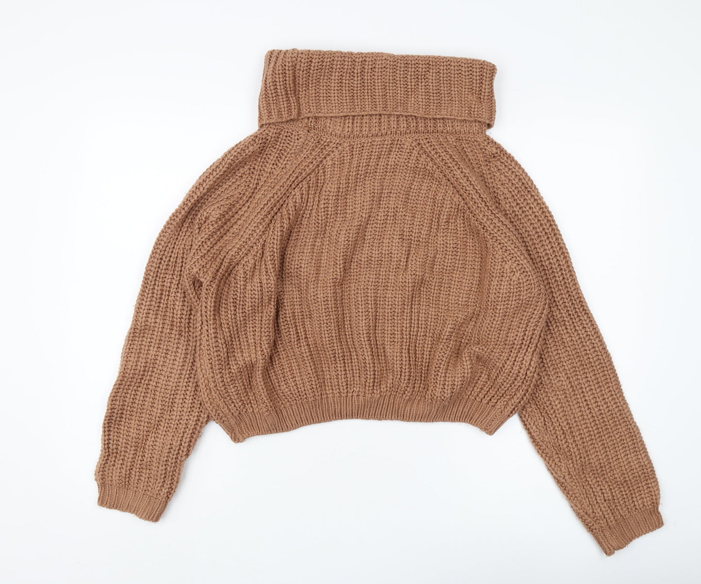 moon&madison Women's Brown Roll Neck Pullover Jumper S
