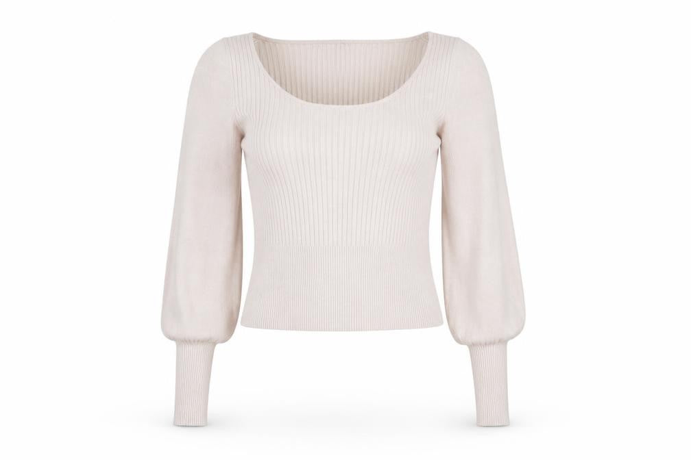 MNG Women's Beige Pullover Jumper, Size 8, Long Sleeve