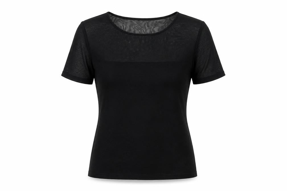 H&M Women's Black Short Sleeve Basic T-Shirt, Size 10