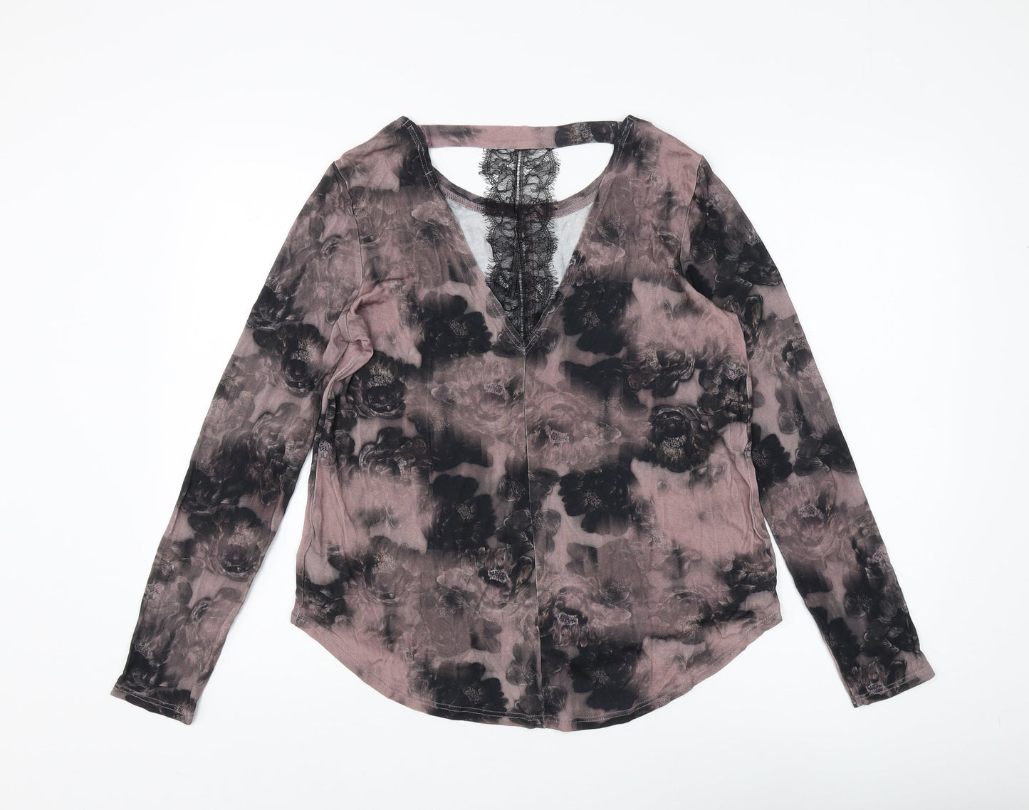 Next Women's Multicoloured Floral Long Sleeve Top Size 10