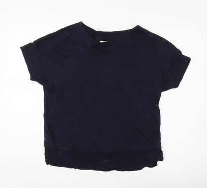Additional front view of ESPRIT Women's Black L Basic Cotton T-Shirt