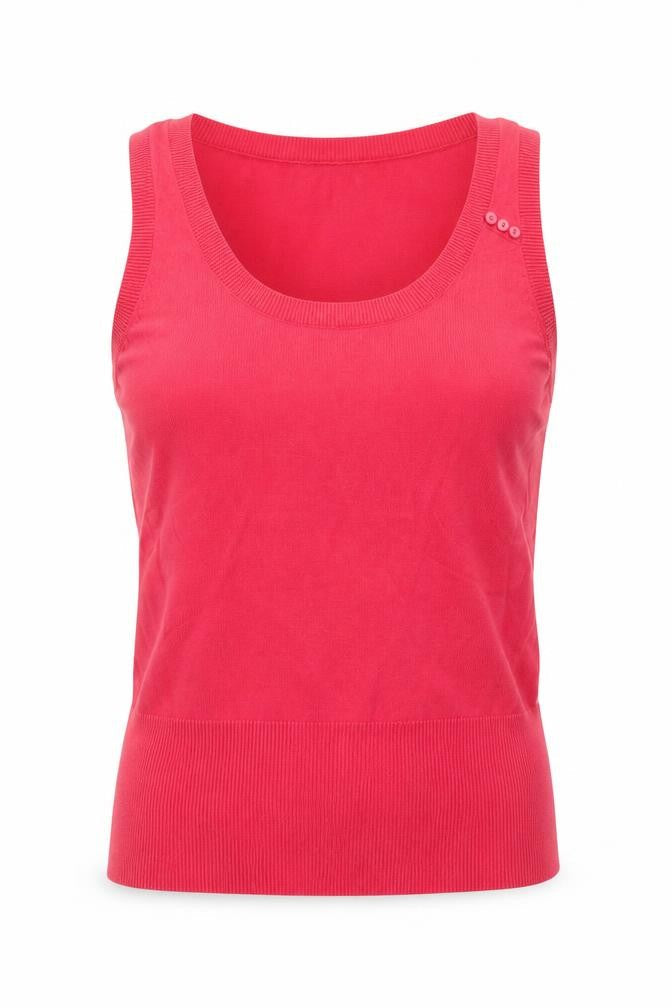 Wallis Women’s Red Tank Top Size 12 Basic Scoop Neck