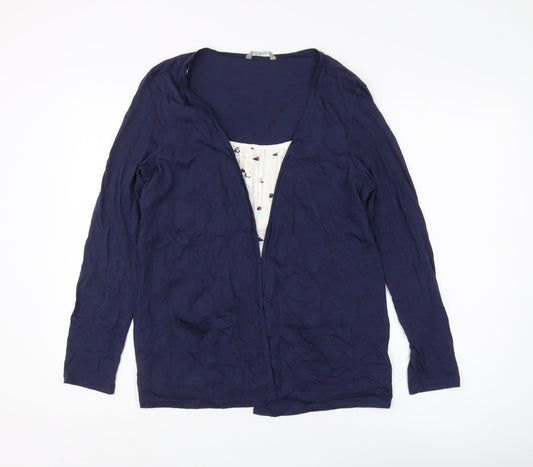 Marks and Spencer Women’s Blue Long Sleeve V-Neck Top