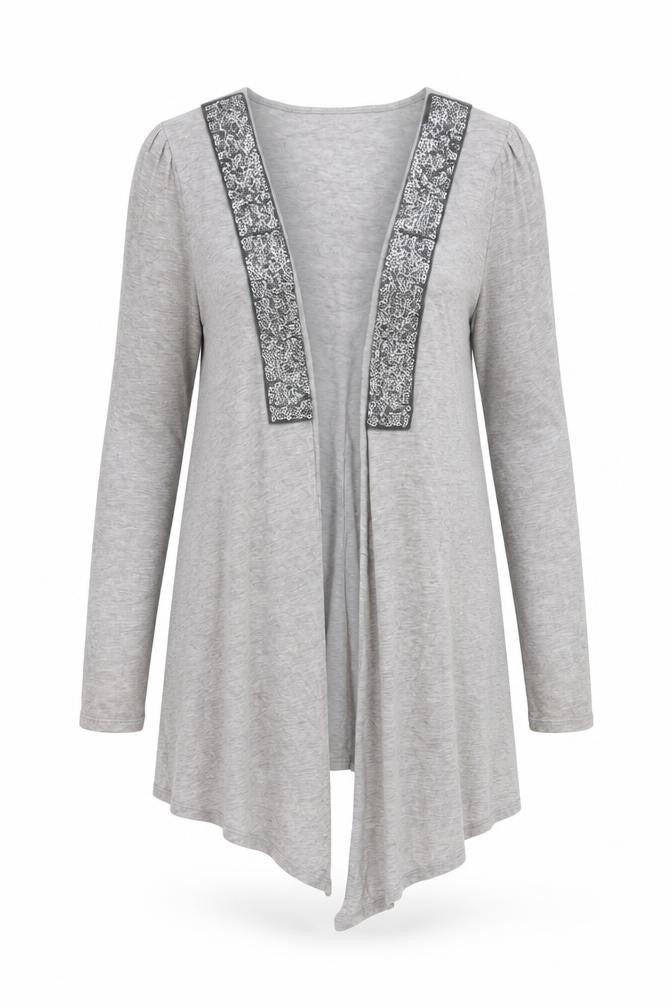 Monsoon Women's Grey Cardigan, Size S, Embroidered, Casual