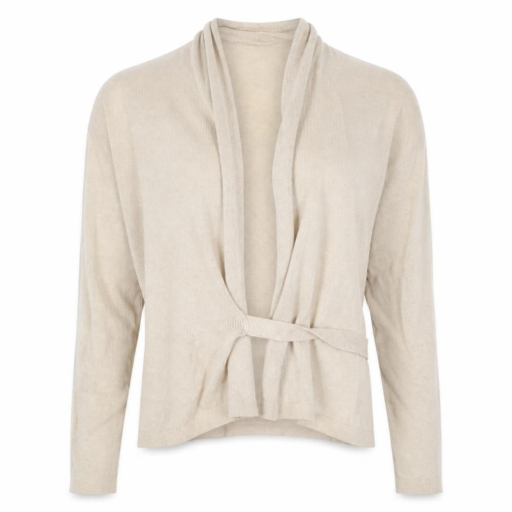 H&M Women's Beige Cardigan Size 12 Long Sleeve
