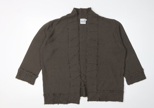 Wall Women's Brown Cardigan M Alpaca Blend
