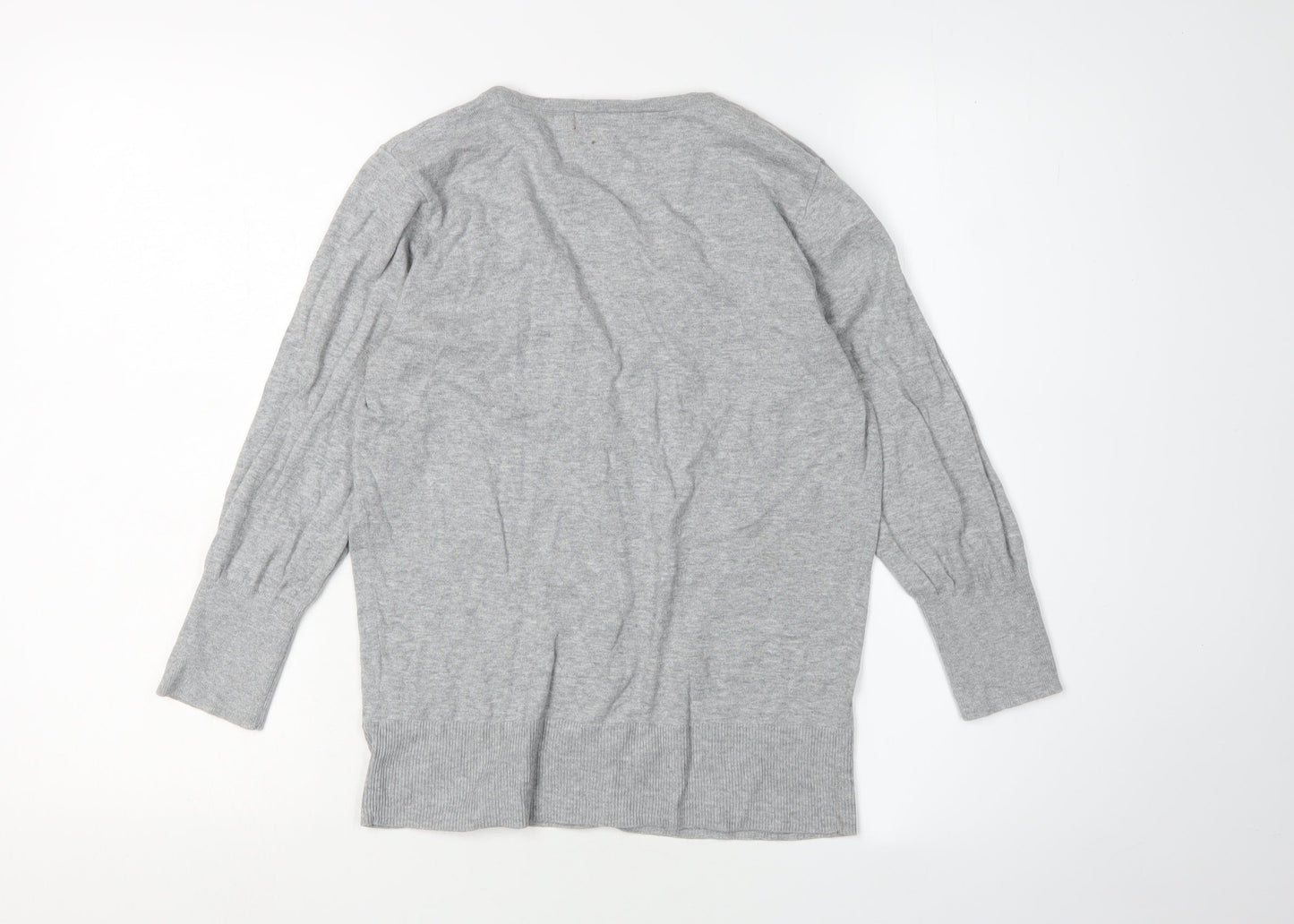 Monsoon Women's Grey V-Neck Cardigan Size 10