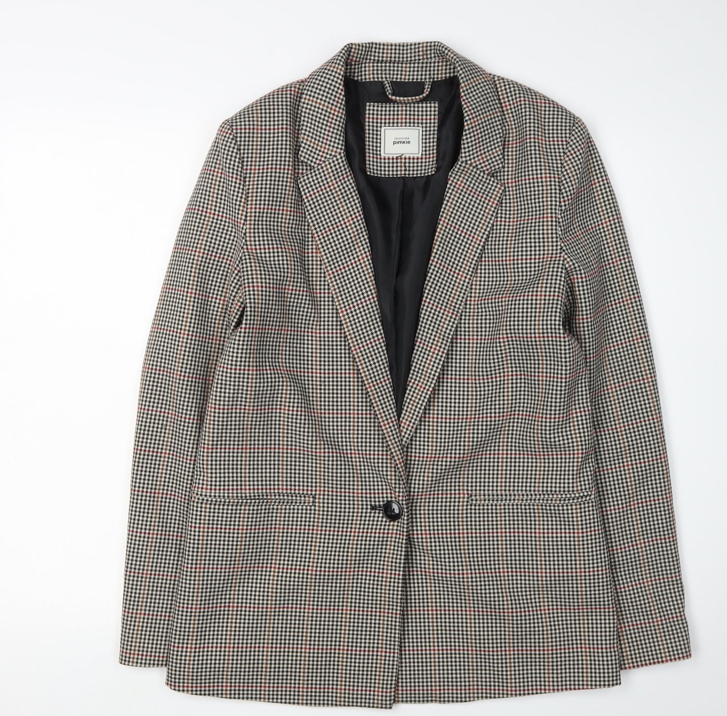 Pimkie Women's Multicoloured Blazer Houndstooth S