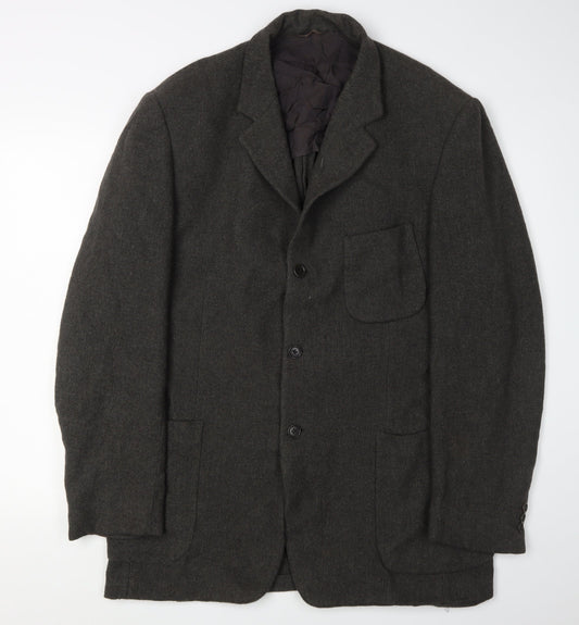 Cerruti 1881 Men's Grey Regular Fit Blazer Size 50