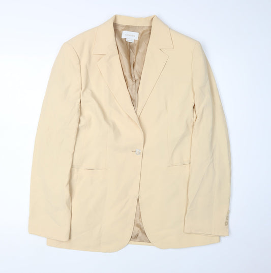 Caractere Beige Women's Blazer UK 14, Business Casual