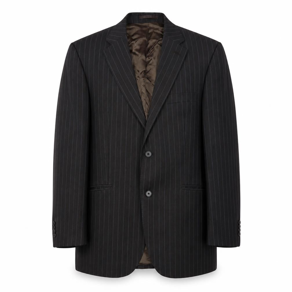 The Label Men's Brown Wool Blazer, Size 40R, Classic Style
