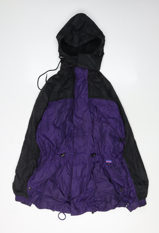 BRYNTECH Women's Purple Black Parka Jacket, Size S