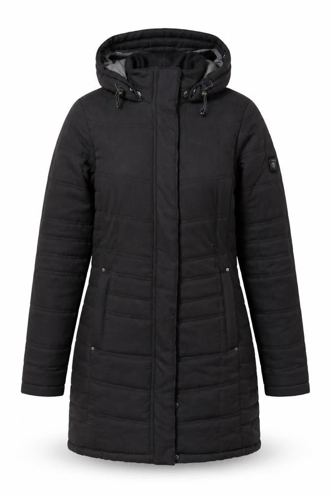 Craghoppers Women's Black Long Puffer Jacket Size 10