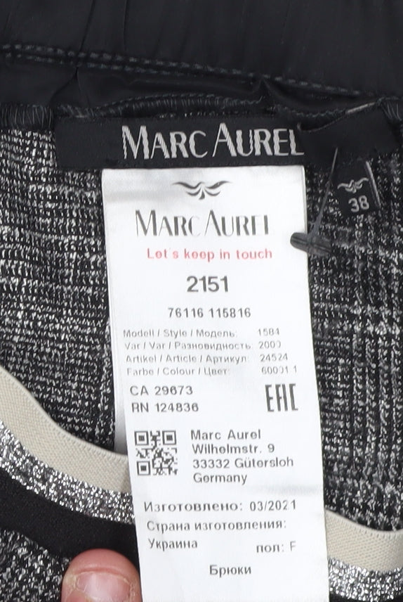 Marc Aurel Women's Grey Cropped Trousers Size 10