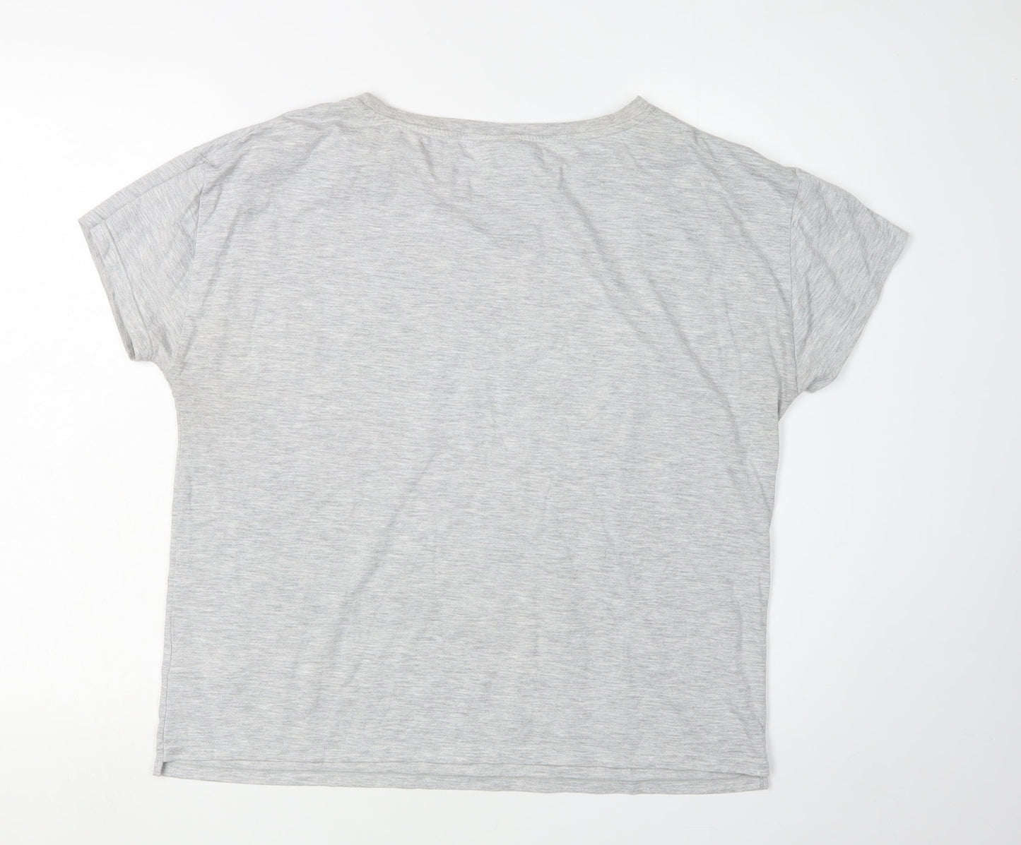 Wonder Woman Women's Grey T-Shirt Superhero Style Size 8