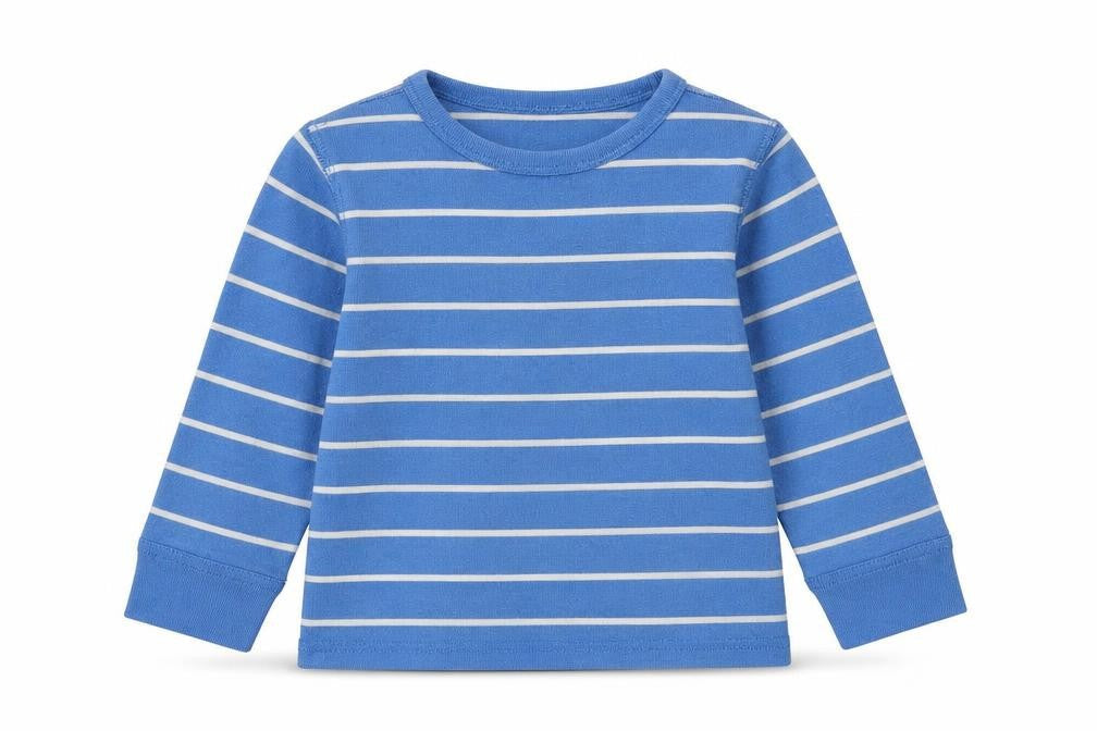 Baby Gap Boys Blue Striped Long Sleeve T-Shirt, Size 2 Years