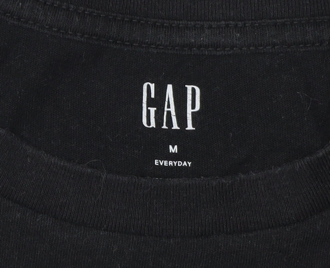 GAP Men's Black Crew Neck T-Shirt M