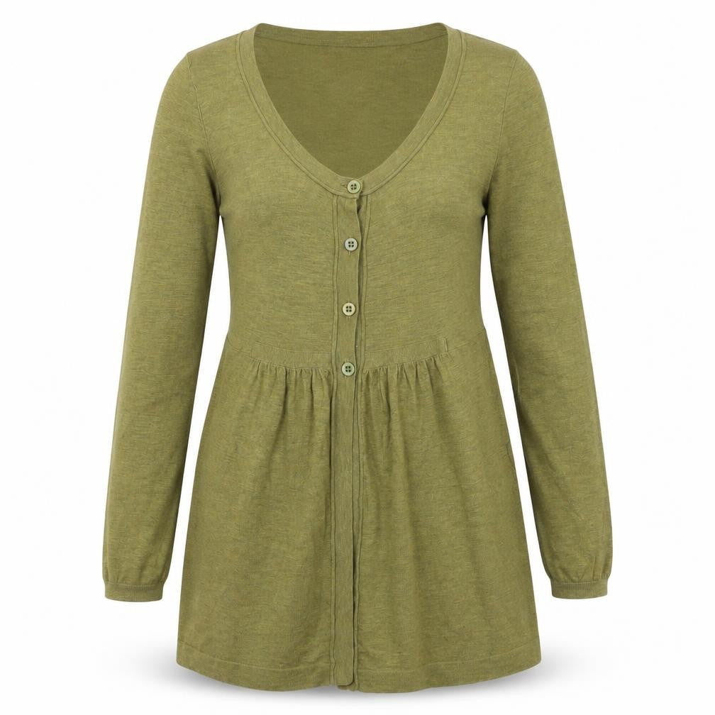 Sandwich Women's Green Cardigan, Small, Lightweight