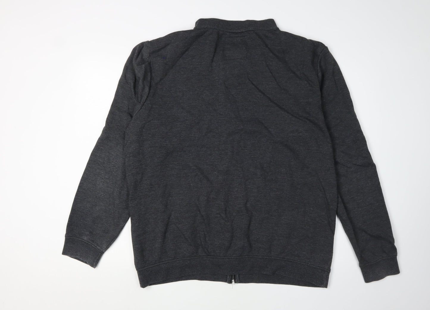 Tom Tailor Men's Grey Full-Zip Sweatshirt XL