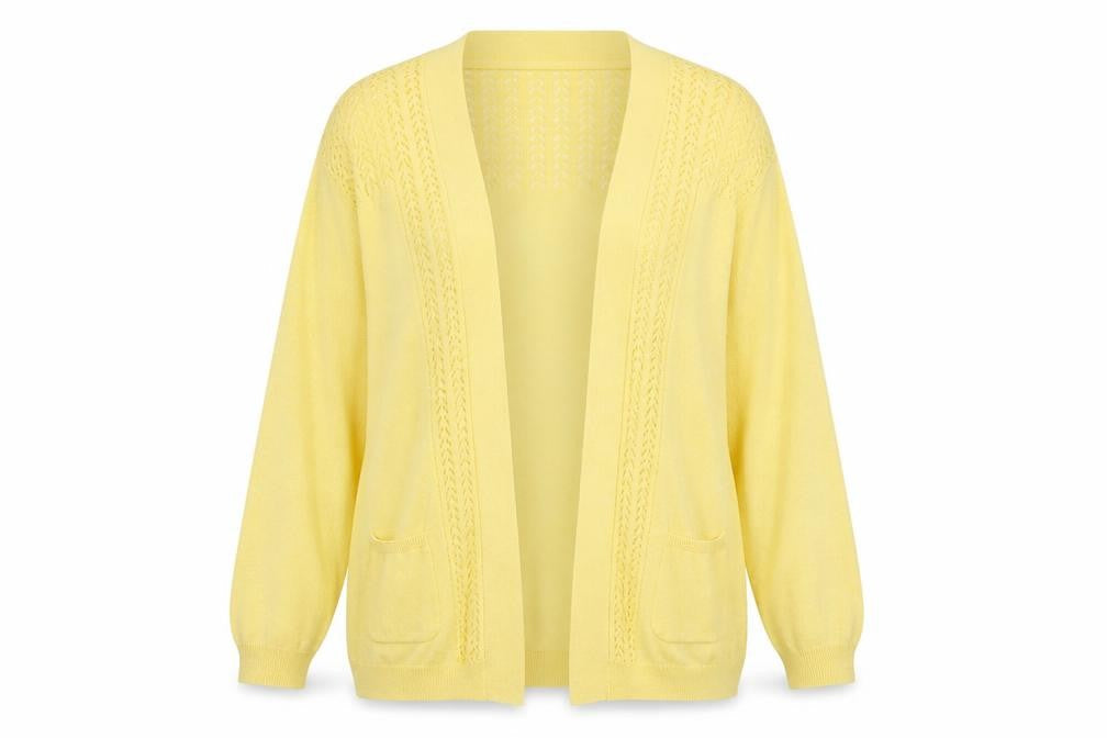 RJR John Rocha Yellow Women's Cardigan Size 12