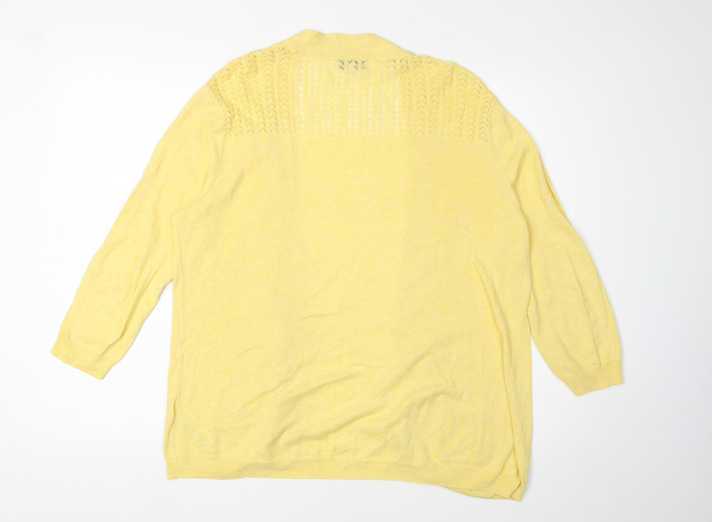 RJR John Rocha Yellow Women's Cardigan Size 12