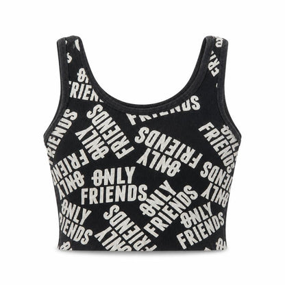Pull&Bear Black Cropped Tank Women's Size 12