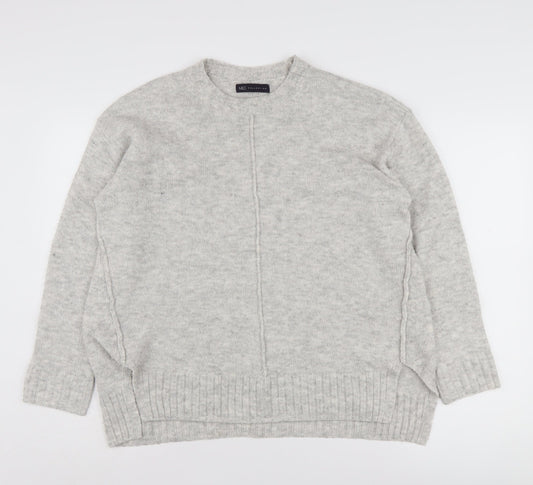 Marks and Spencer Women's Grey Knit Jumper - Medium
