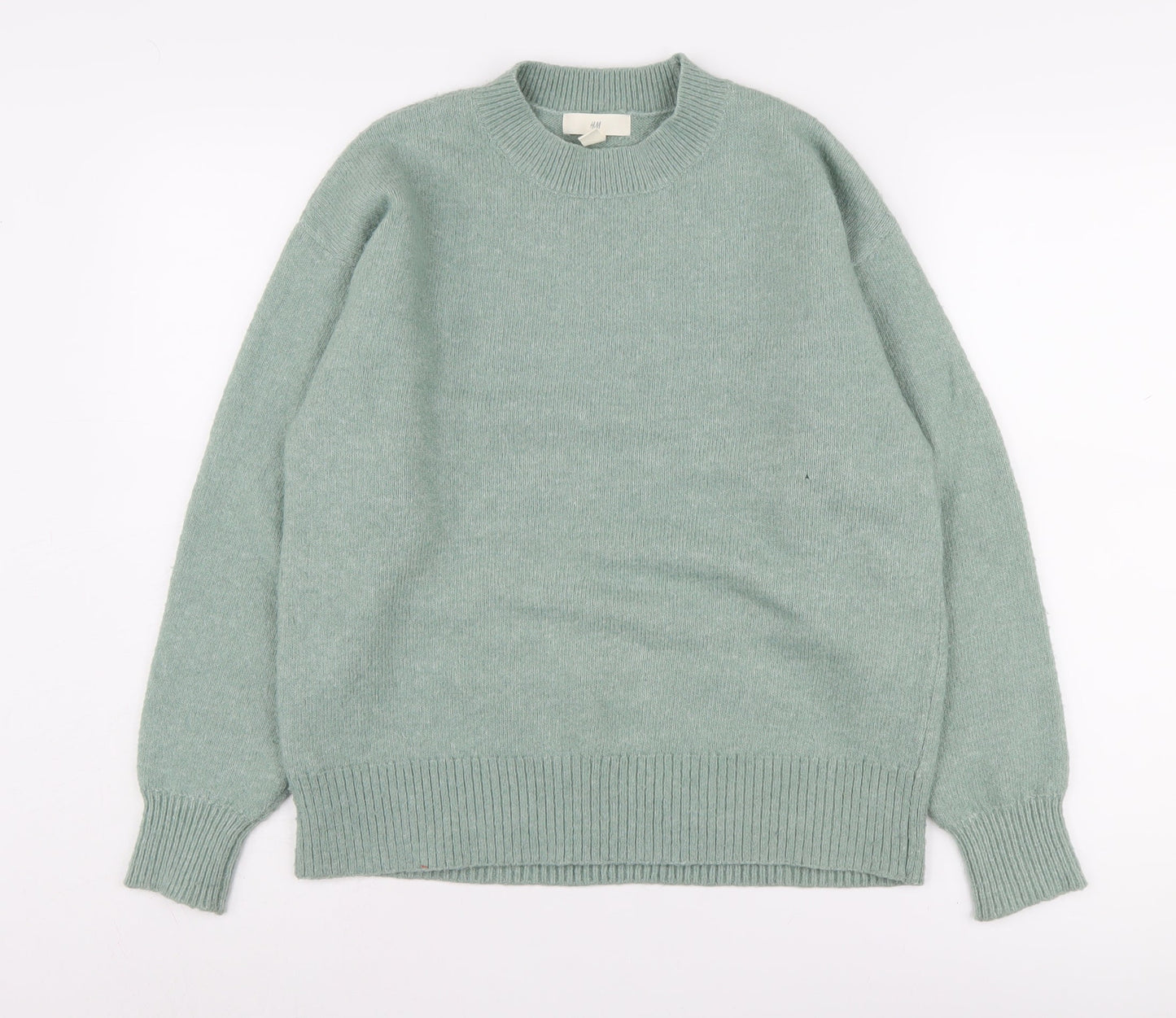 H&M Women's Green Knit Pullover Jumper, Size S