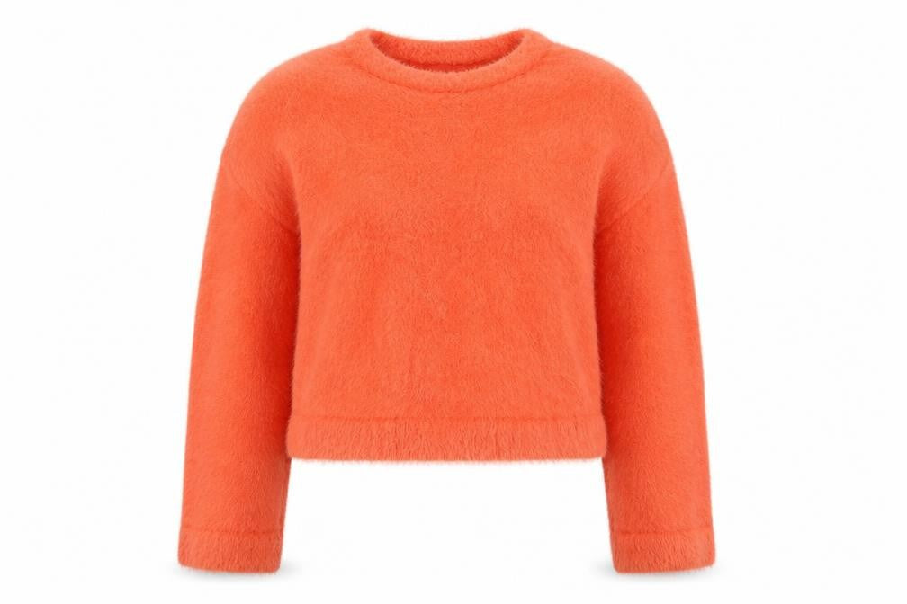 ASOS Women’s Orange Crew Neck Jumper Size 6