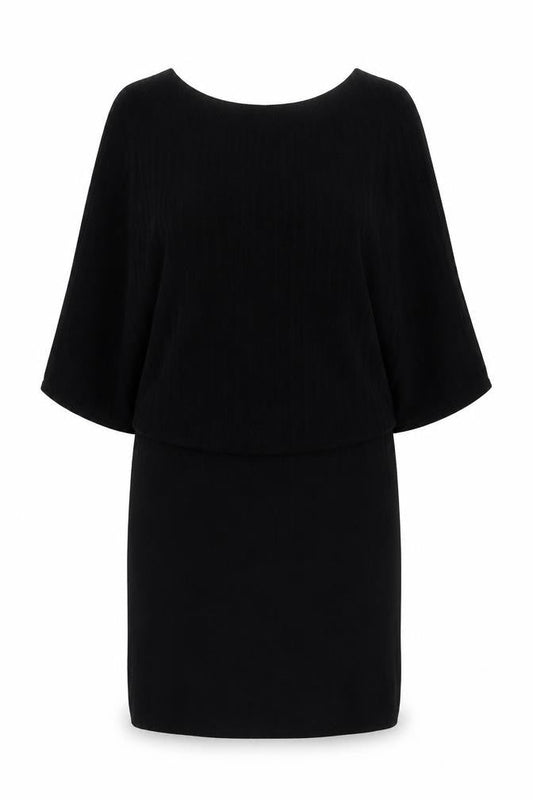 H&M Black Viscose Dress, Medium, Women's, Knit