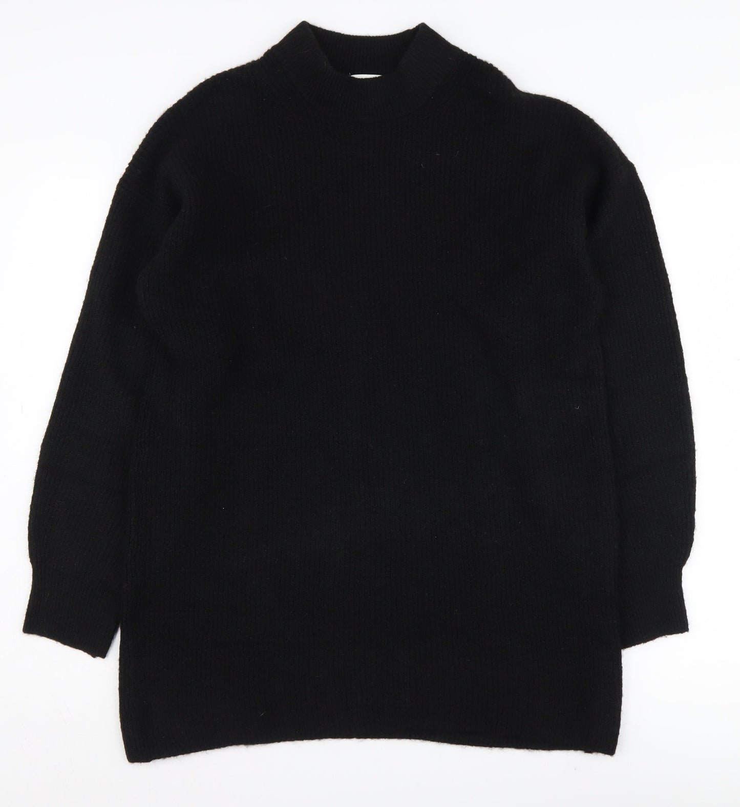 H&M Women's Black Mock Neck Pullover Jumper