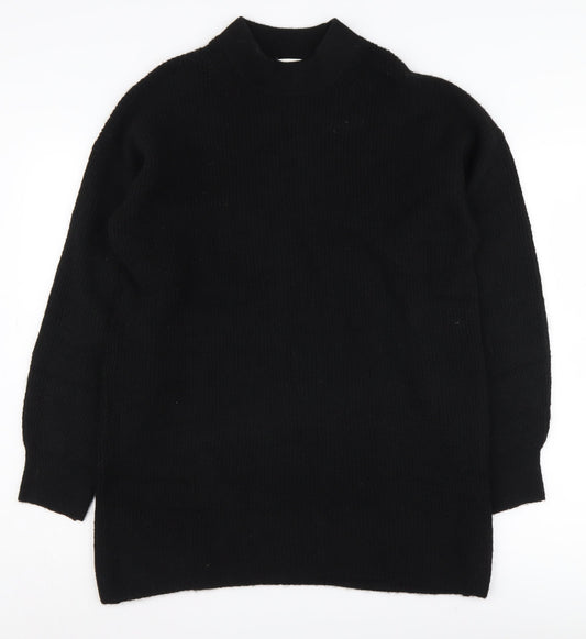 H&M Women's Black Mock Neck Pullover Jumper