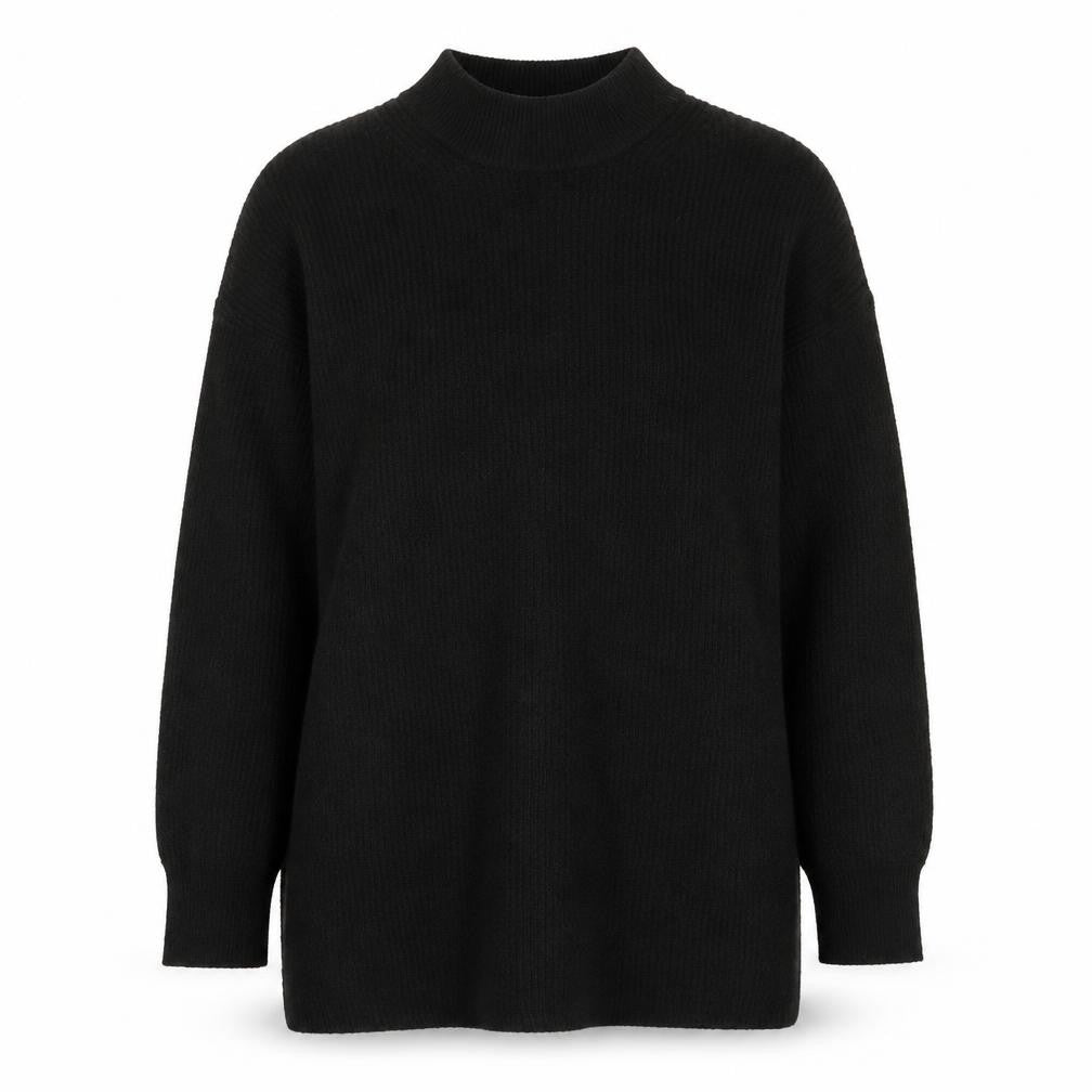 H&M Women's Black Mock Neck Pullover Jumper