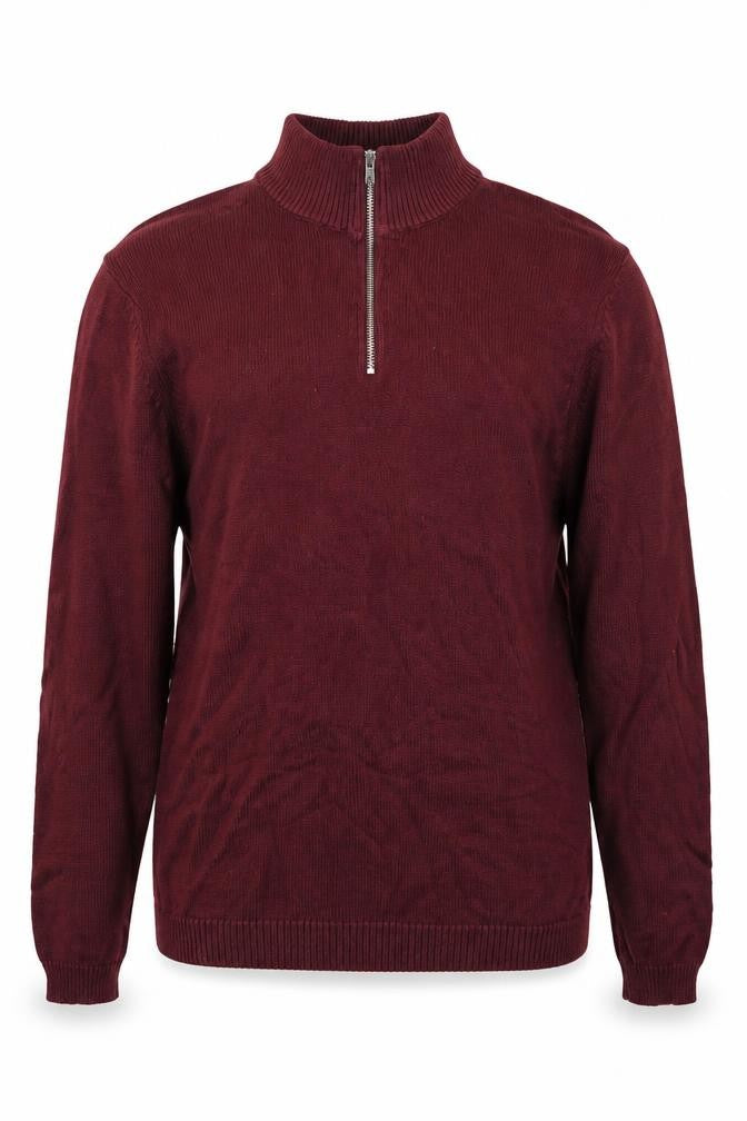 ASOS Design Men's Red Full Zip Jumper Size L