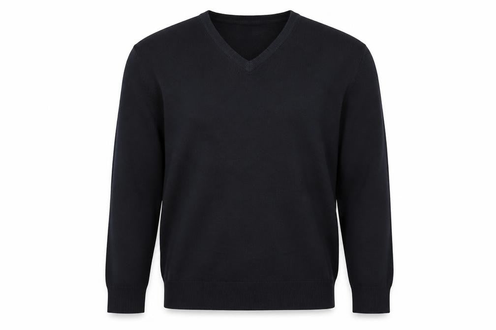 Marks & Spencer Men's Black XL V-Neck Pullover Jumper